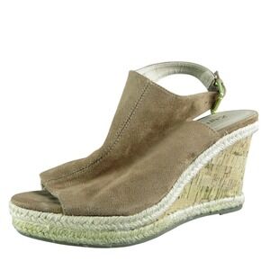 ZIGIsoho Ivanna Women Gladiator‎ Heel Shoes Size 6.5 Medium Brown Fabric